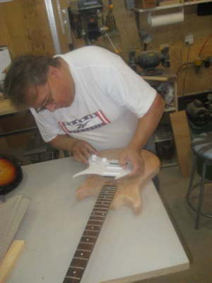 Guitar construction 011